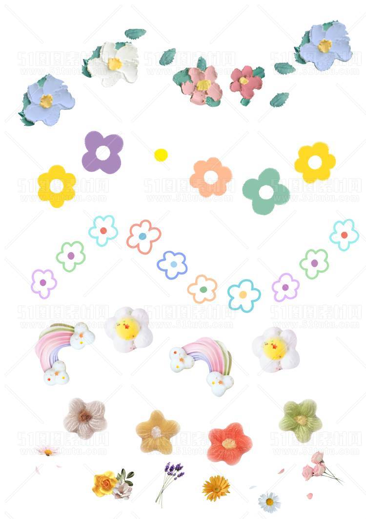 免抠透明图素材PNG格式卡通抽象笔刷手绘标签23103100711