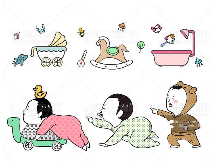 免抠透明图素材PNG格式卡通抽象笔刷手绘标签23103100731