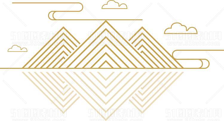 中国风景上水图笔墨画PNG免扣图背景透明图23110600006