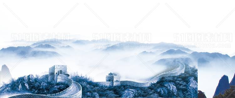 中国风景上水图笔墨画PNG免扣图背景透明图23110600051