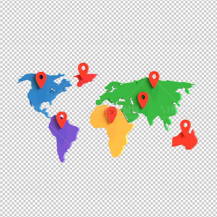 3D元素免抠图透明PNG格式C4D电商购物车23110800015