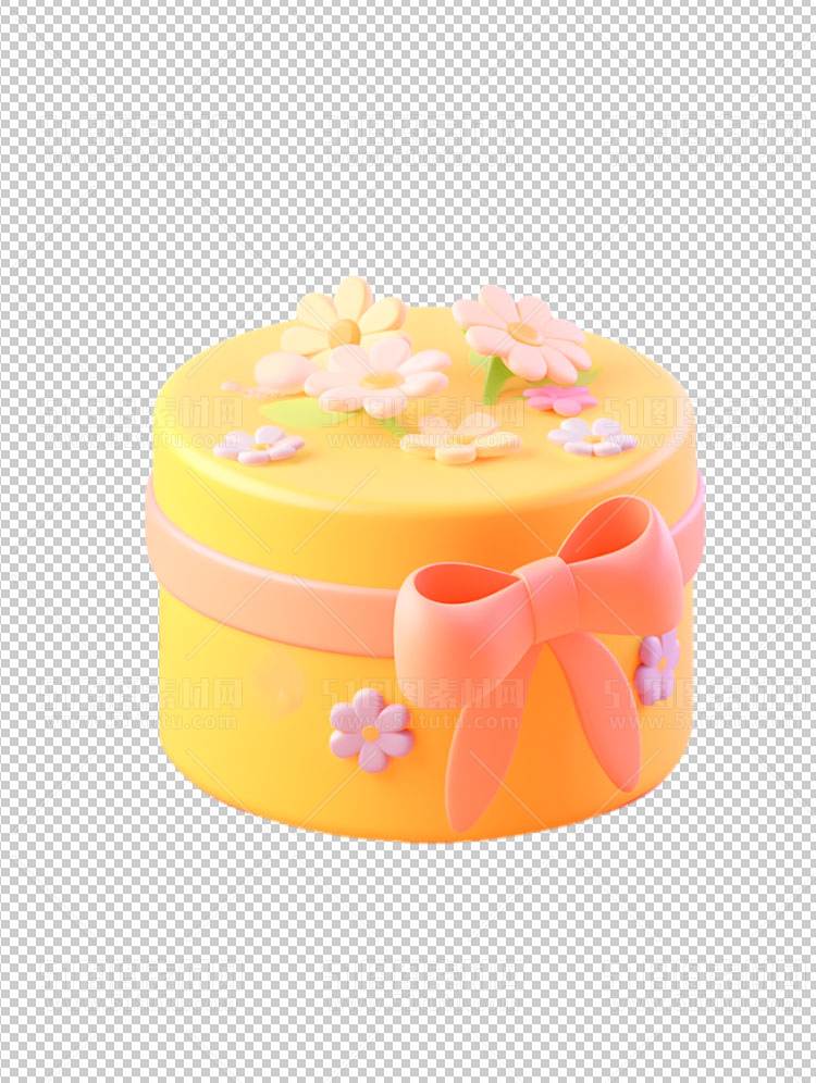 3D元素免抠图透明PNG格式C4D电商购物车23110800018