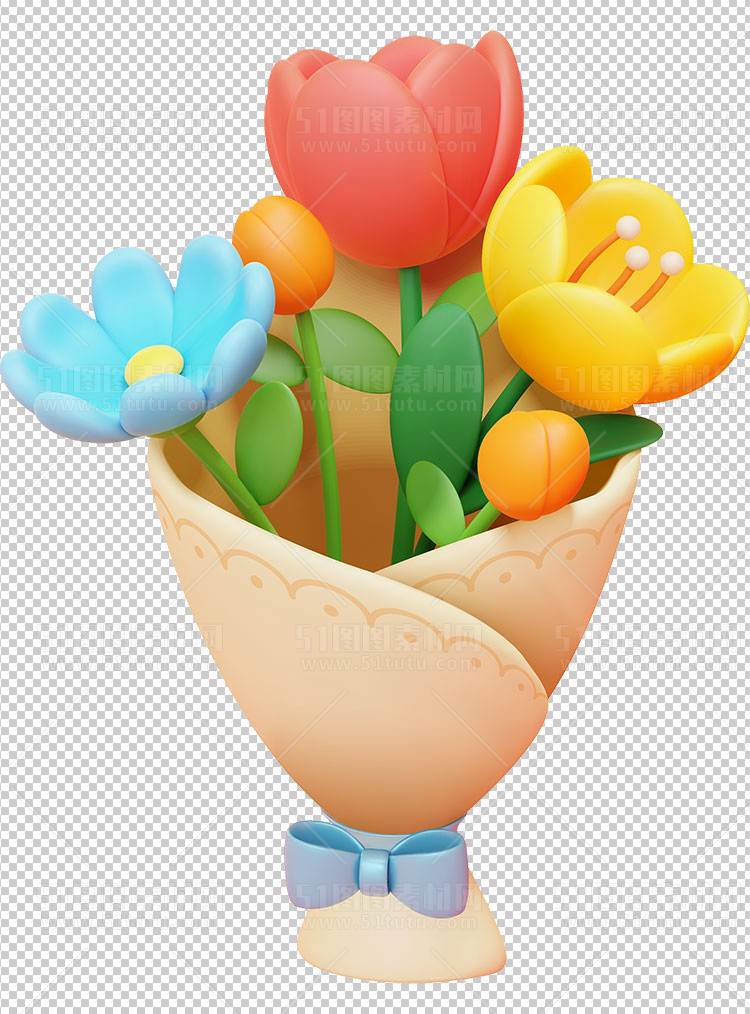 3D元素免抠图透明PNG格式C4D电商购物车23110800021