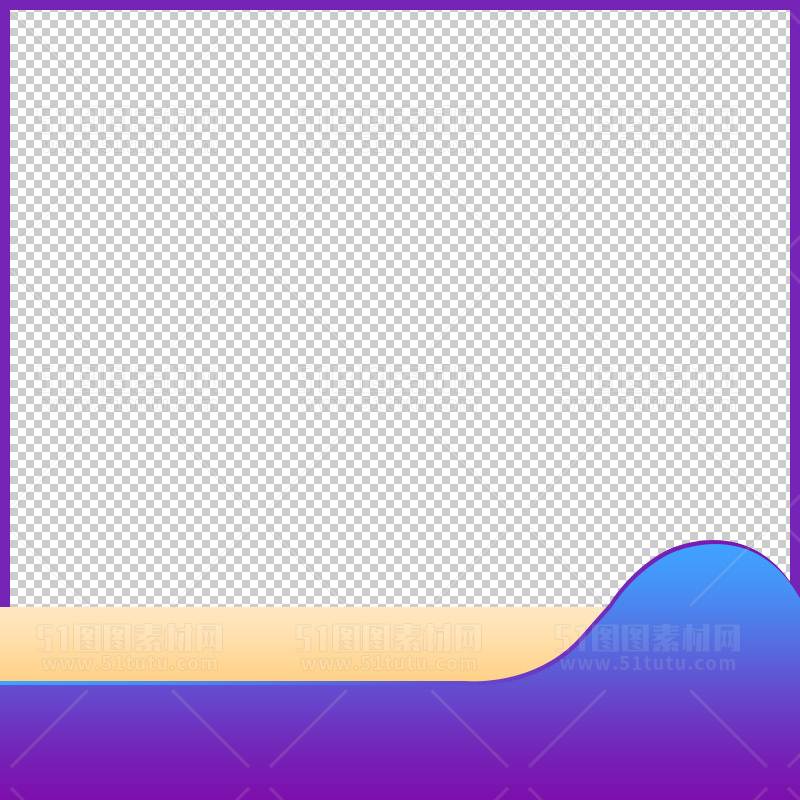 电商大促活动主图边框透明背景PNG图23111600906