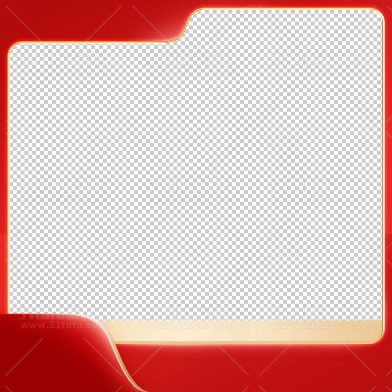 电商大促活动主图边框透明背景PNG图23111600930