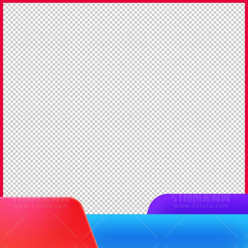 电商大促活动主图边框透明背景PNG图23111600976