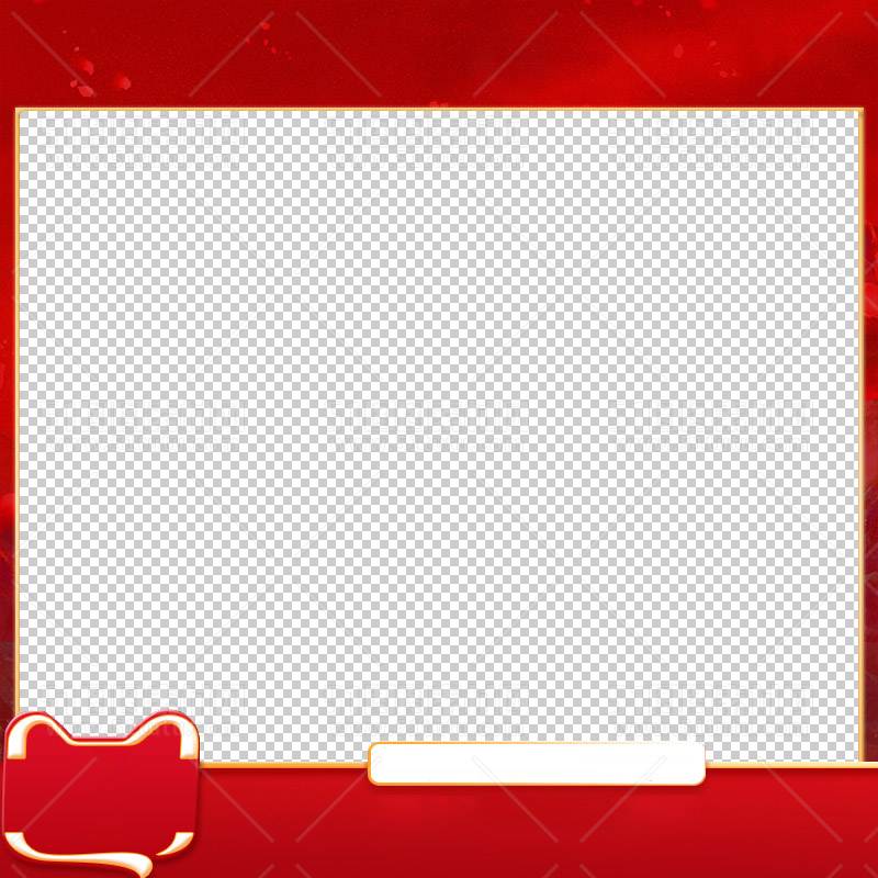 电商大促活动主图边框透明背景PNG图23111600984