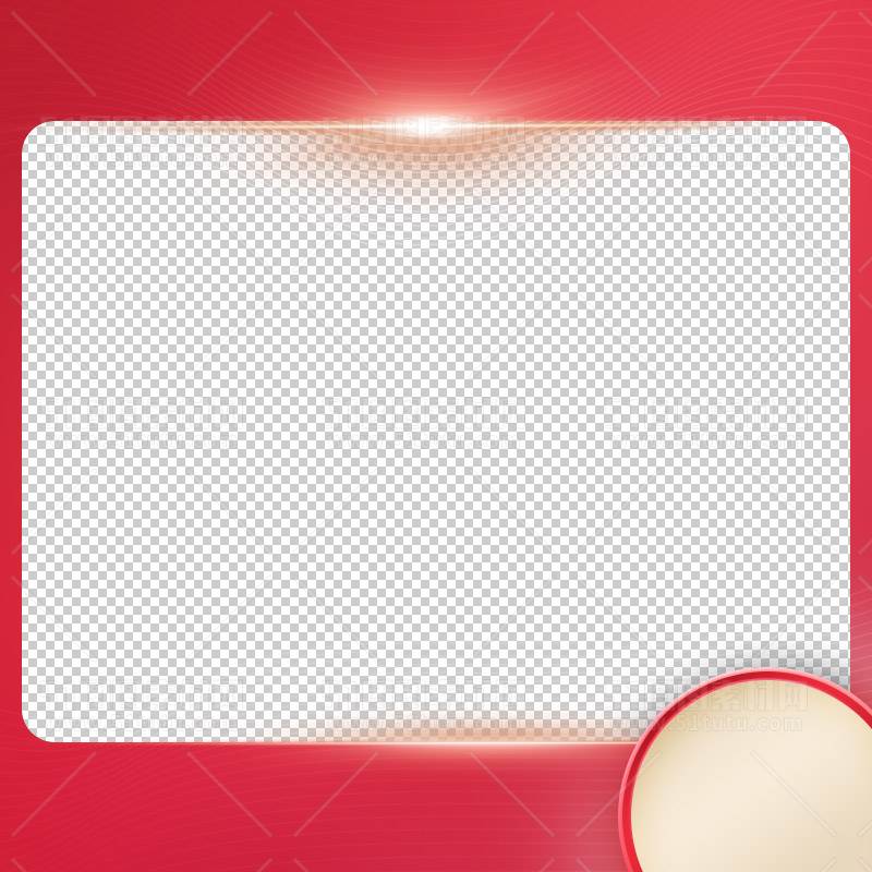 电商大促活动主图边框透明背景PNG图23111600998