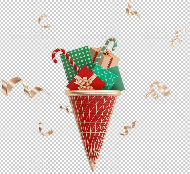 圣诞节素材PNG透明背景免抠图圣诞树老人雪花01908