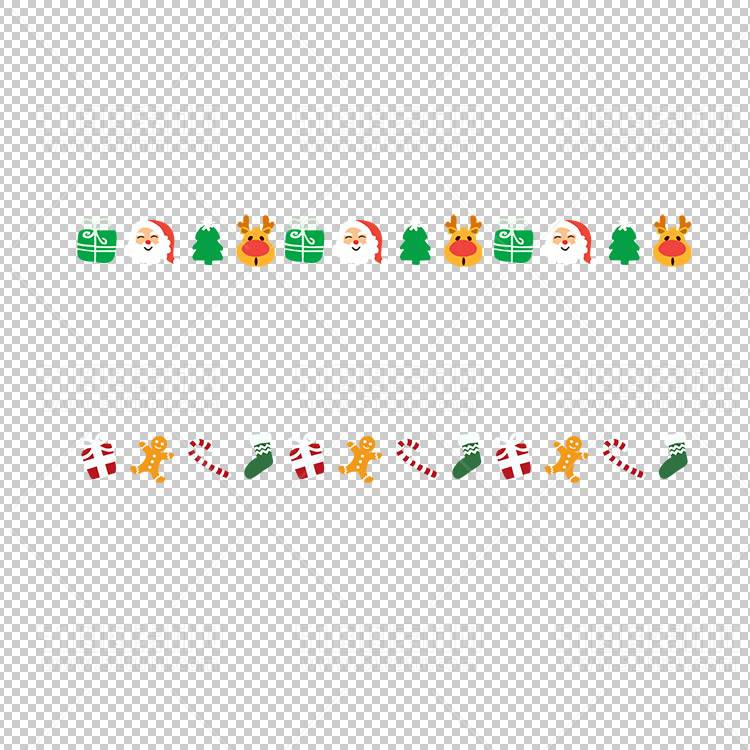 圣诞节素材PNG透明背景免抠图圣诞树老人雪花02027