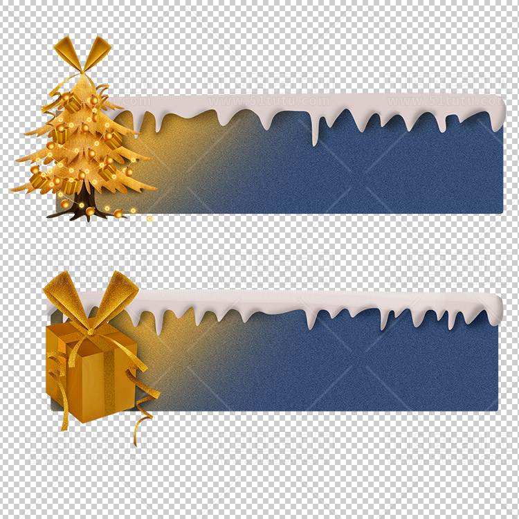 圣诞节素材PNG透明背景免抠图圣诞树老人雪花02042