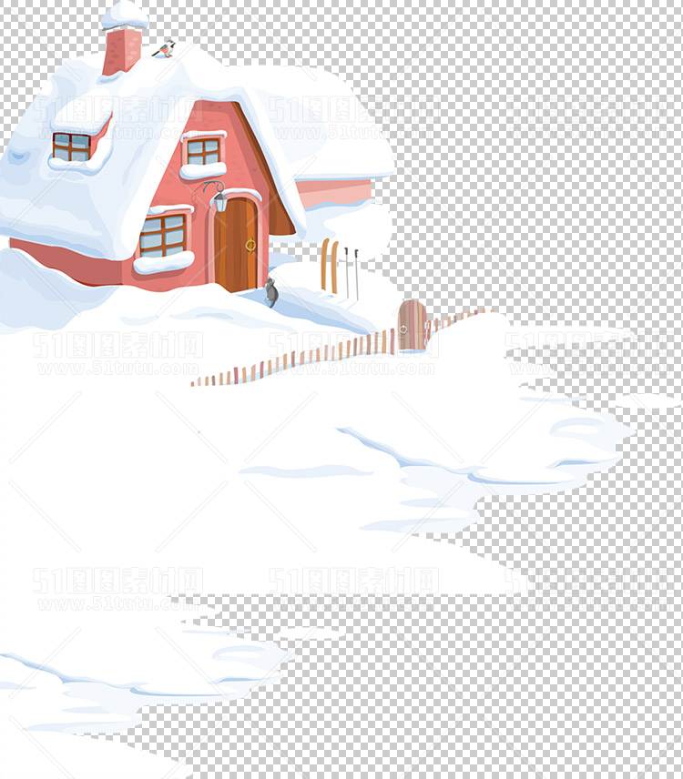 圣诞节素材PNG透明背景免抠图圣诞树老人雪花02046