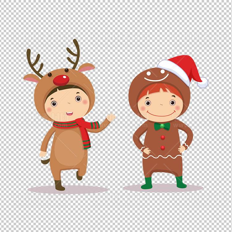 圣诞节素材PNG透明背景免抠图圣诞树老人雪花02074