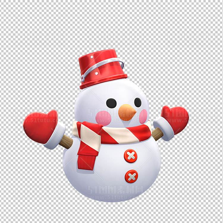 圣诞节素材PNG透明背景免抠图圣诞树老人雪花02075