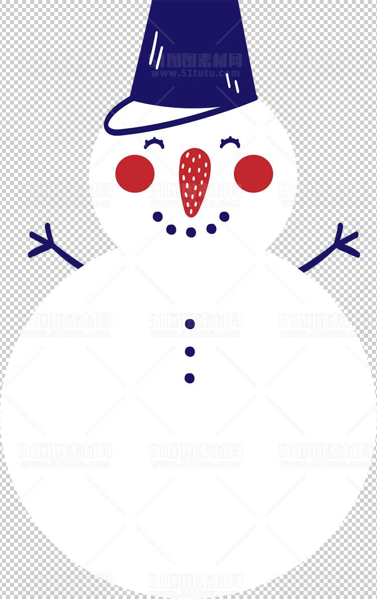 圣诞节素材PNG透明背景免抠图圣诞树老人雪花02096