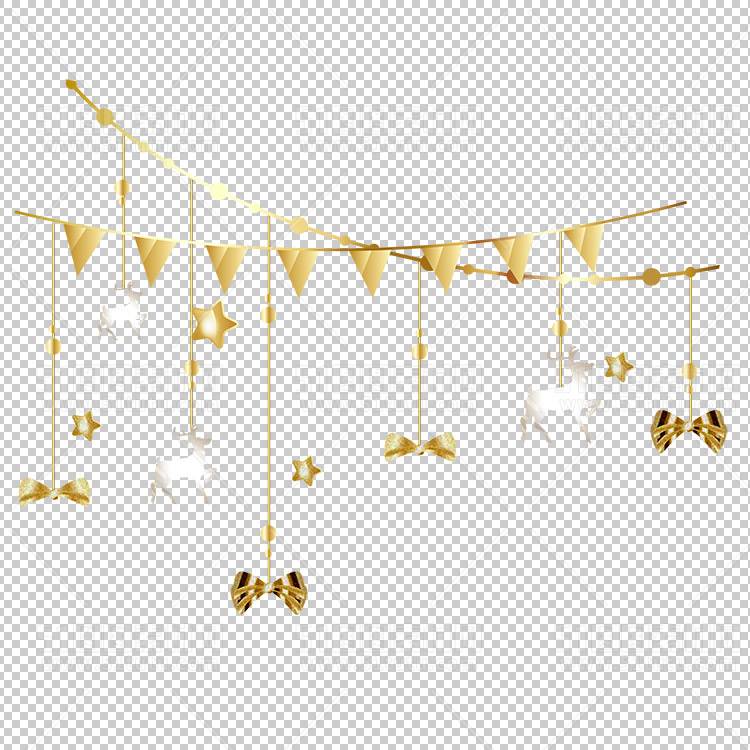 圣诞节素材PNG透明背景免抠图圣诞树老人雪花02109