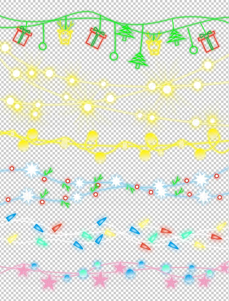 圣诞节素材PNG透明背景免抠图圣诞树老人雪花02125