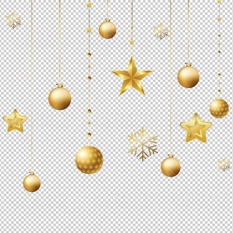 圣诞节素材PNG透明背景免抠图圣诞树老人雪花02126