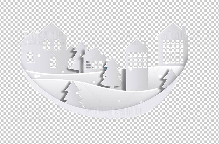 圣诞节素材PNG透明背景免抠图圣诞树老人雪花02127