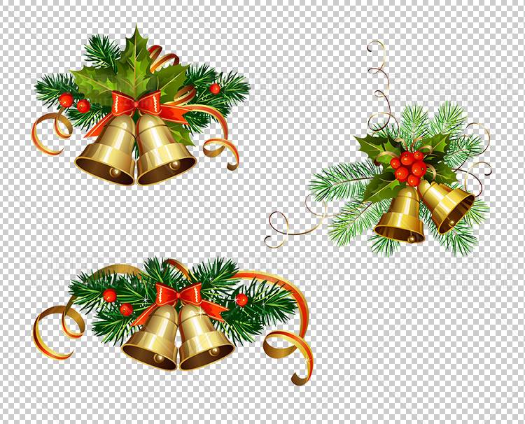 圣诞节素材PNG透明背景免抠图圣诞树老人雪花02137