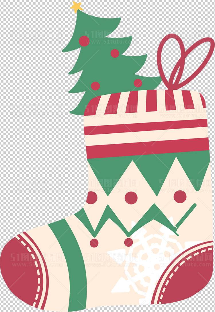 圣诞节素材PNG透明背景免抠图圣诞树老人雪花02142