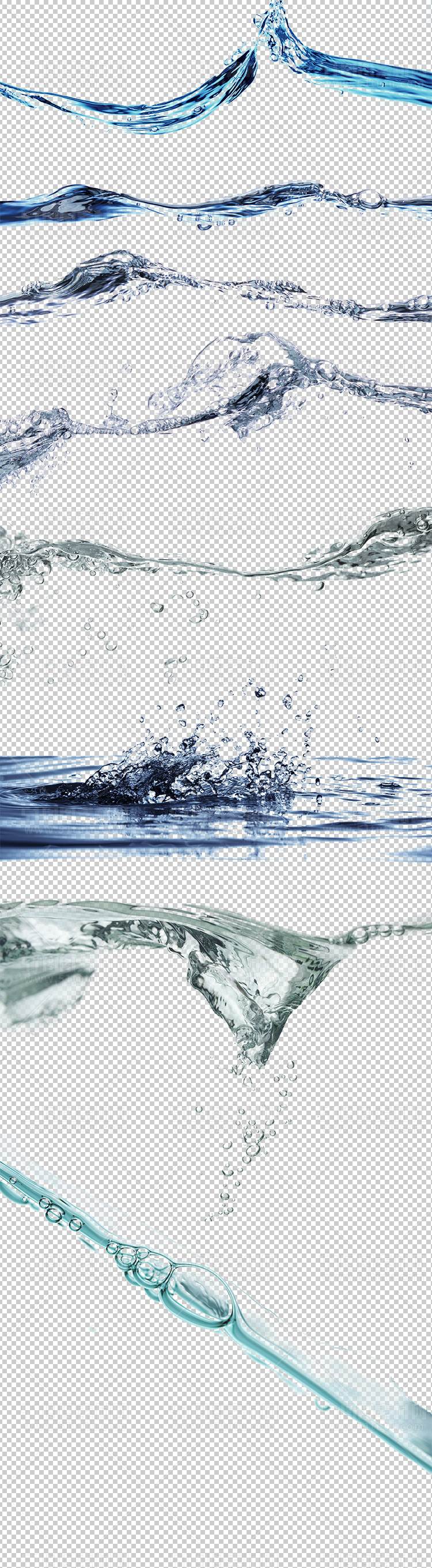水透明背景PNG图水设计素材00151