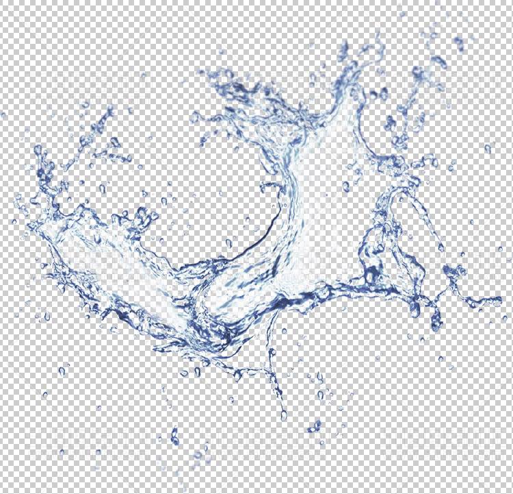 水透明背景PNG图水设计素材00521