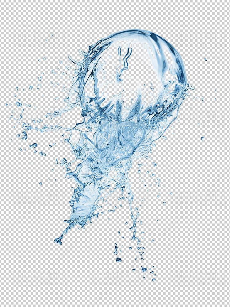 水透明背景PNG图水设计素材00586