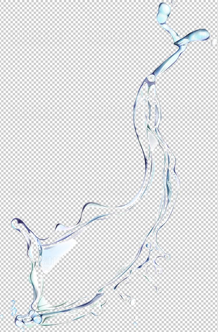 水透明背景PNG图水设计素材00588