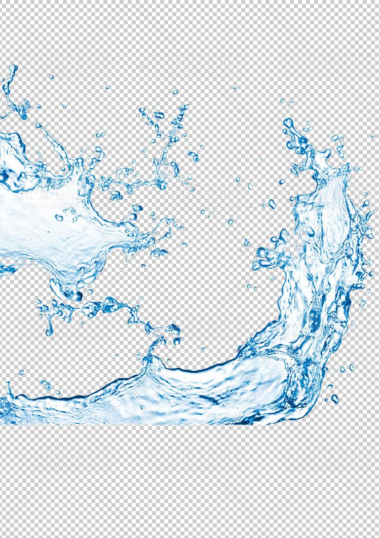 水透明背景PNG图水设计素材00599