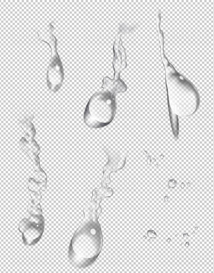 水透明背景PNG图水设计素材00629