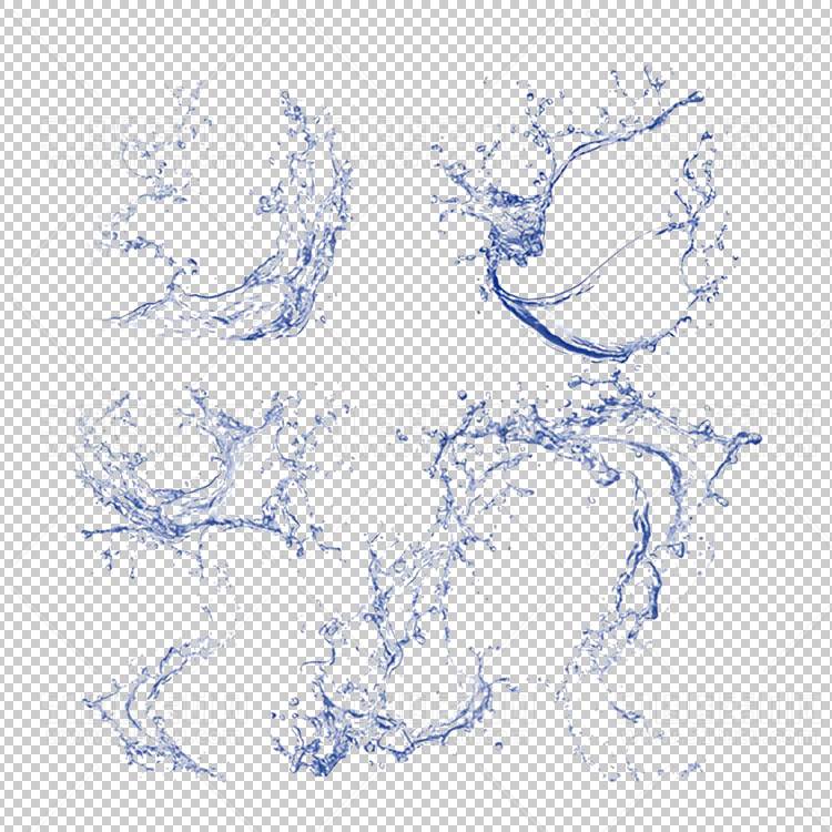 水透明背景PNG图水设计素材00636