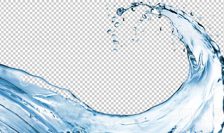 水透明背景PNG图水设计素材00687