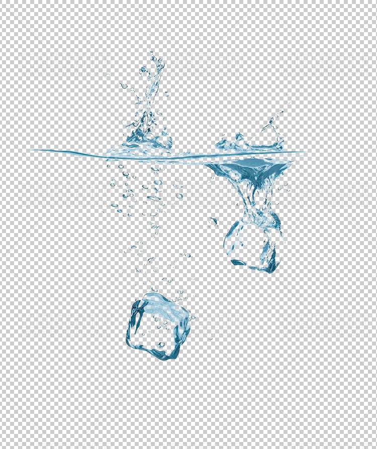 水透明背景PNG图水设计素材00714