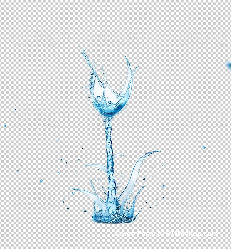 水透明背景PNG图水设计素材00739