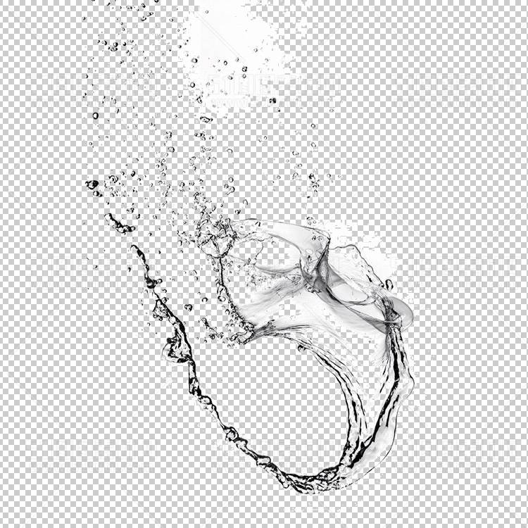 水透明背景PNG图水设计素材00757