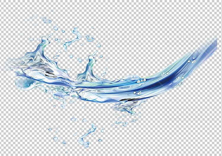 水透明背景PNG图水设计素材00773