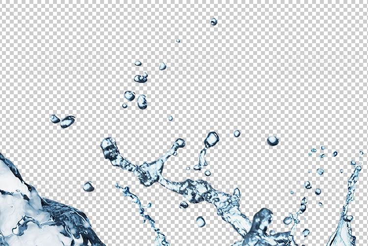 水透明背景PNG图水设计素材00797