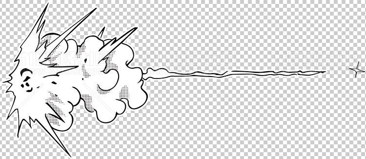 日式漫画绘画特效元素24010300120