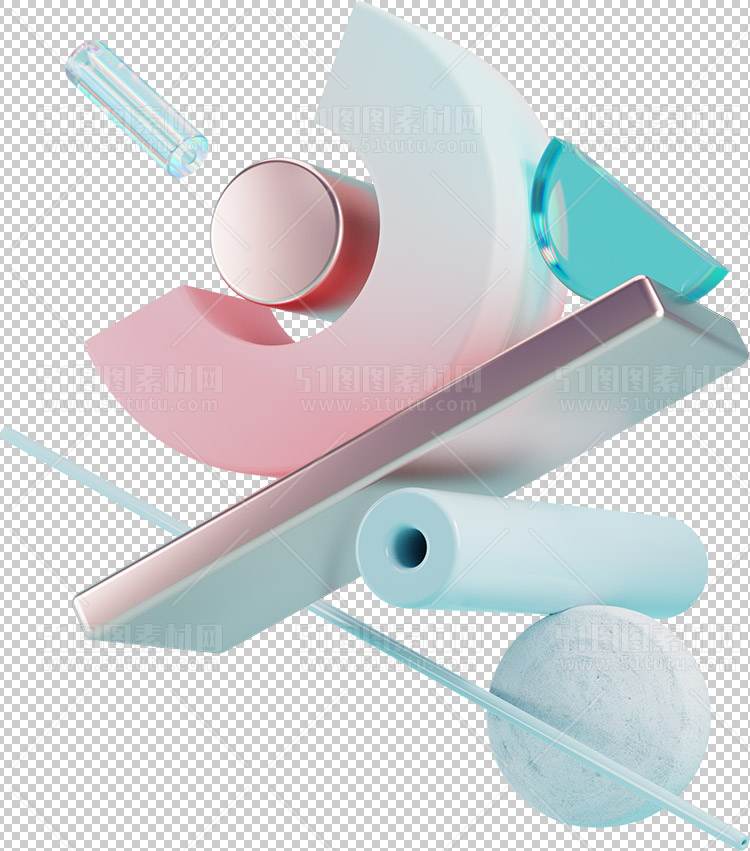 3D元素绘画插画0689