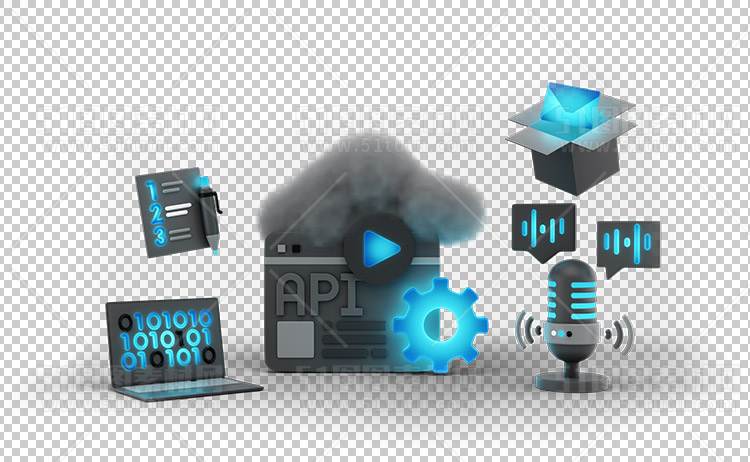 3D元素绘画插画0943