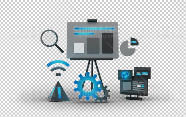 3D元素绘画插画0944