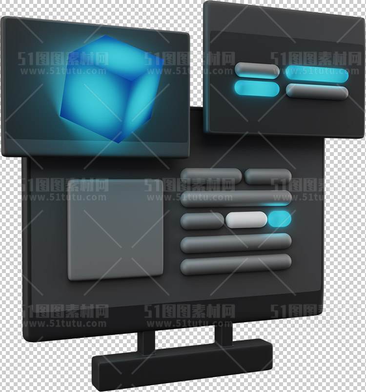 3D元素绘画插画0945