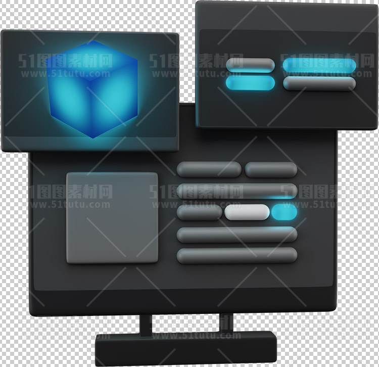 3D元素绘画插画0947