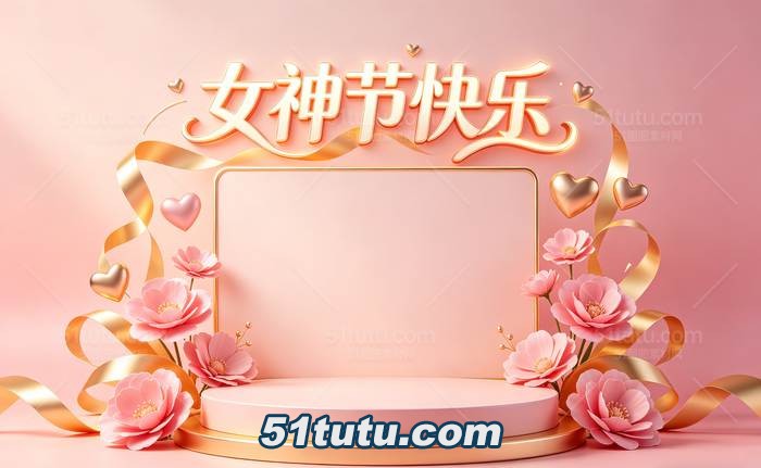 38女神节场景背景_横图0046