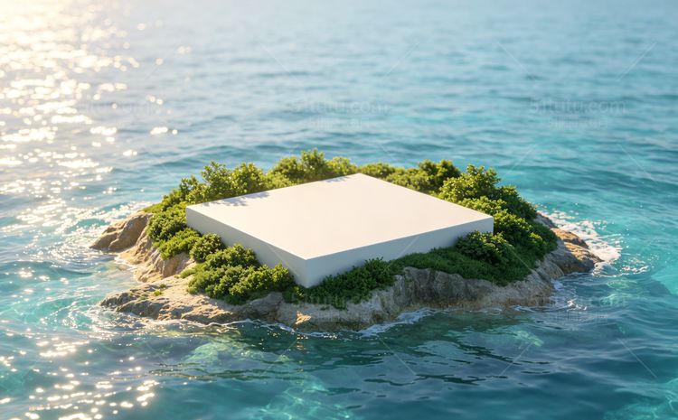 海沙滩场景背景宽横图0332