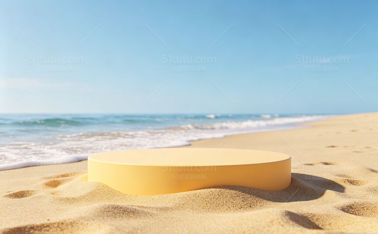 海沙滩场景背景宽横图0502