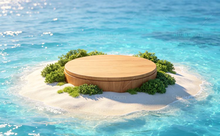 海沙滩场景背景宽横图0337