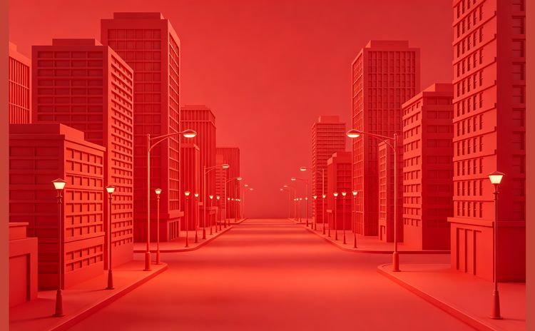 红色背景场景-b宽图0735
