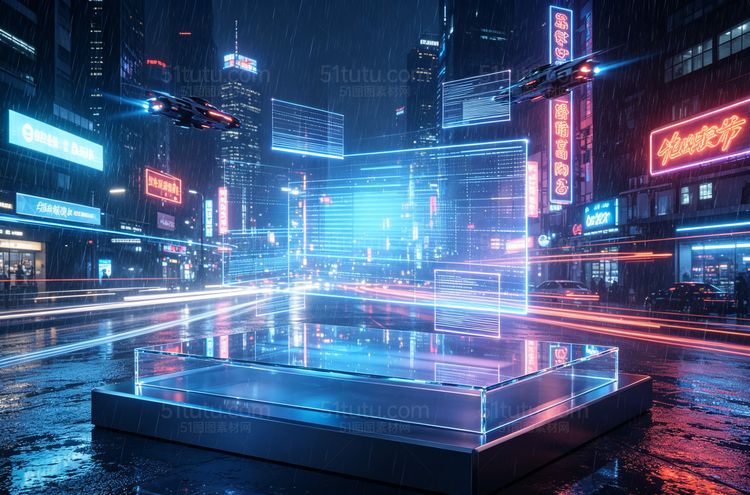 科技场景背景-横宽图0451
